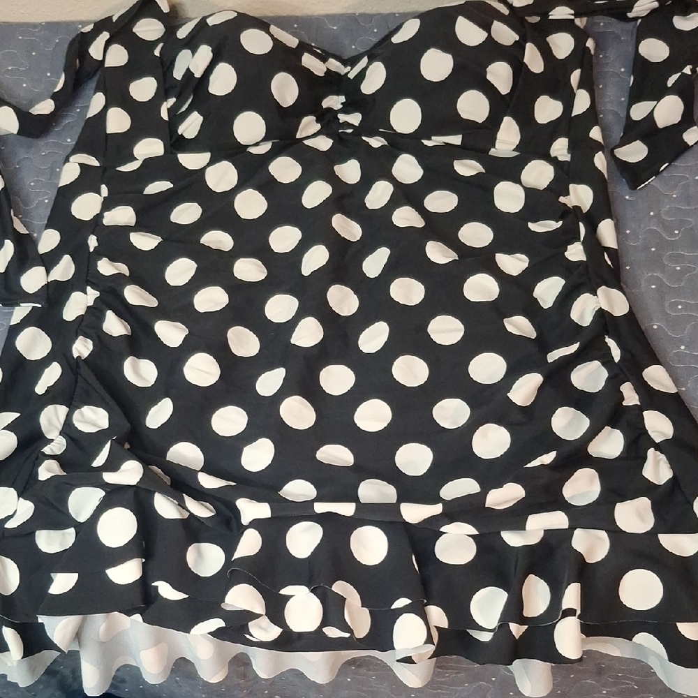 VM Polka Dot Women's Swimsuit Dress size 20W